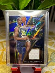 Bennedict Mathurin [Blue] #S-BM Basketball Cards 2022 Panini Select Sparks Patch Prices