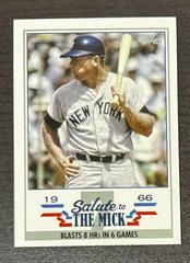 Mickey Mantle #STM-9 Baseball Cards 2022 Topps Update Salute to the Mick Prices