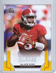 Blake Sims [Gold] #7 Football Cards 2015 Leaf Draft Prices