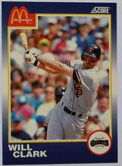 Will Clark Baseball Cards 1990 Score McDonald's Prices