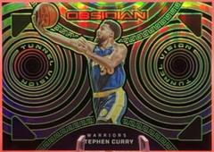 Stephen Curry [Green] #14 Basketball Cards 2022 Panini Obsidian Tunnel Vision Prices