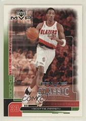 Scottie Pippen [Classic] #145 Basketball Cards 2002 Upper Deck MVP Prices