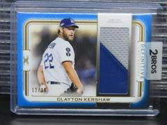 Clayton Kershaw #DPC-CK Baseball Cards 2023 Topps Definitive Patch Collection Prices