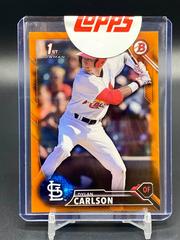 Dylan Carlson [Orange] #BD-3 Baseball Cards 2016 Bowman Draft Prices