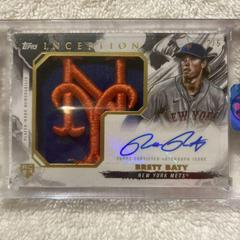 Brett Baty [Team Logo] Baseball Cards 2023 Topps Inception Autograph Jumbo Hat Patch Prices