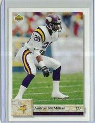 Audray McMillian #539 Football Cards 1992 Upper Deck Prices