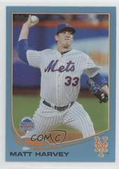 Matt Harvey [Mets Jersey Wal Mart Blue Border] Baseball Cards 2013 Topps Update Prices