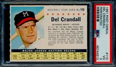Del Crandall [Perforated] Baseball Cards 1961 Post Cereal Prices