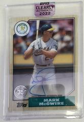 Mark McGwire #87TBA-MM Baseball Cards 2022 Topps Clearly Authentic 1987 Autographs Prices