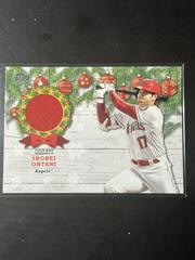 Shohei Ohtani [Red Metallic] Baseball Cards 2022 Topps Holiday Relics Prices