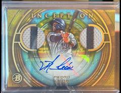 Pedro Leon [Gold] Baseball Cards 2022 Bowman Inception Autograph Dual Relics Prices