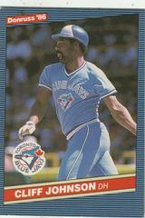 Cliff Johnson #639 Baseball Cards 1986 Donruss Prices