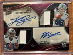 Luke Schoonmaker #18 Football Cards 2023 Panini Spectra Rookie Autograph Neon Pink Prices
