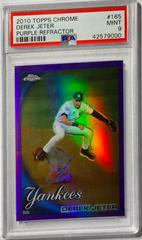 Derek Jeter [Purple Refractor] #165 Baseball Cards 2010 Topps Chrome Prices