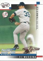 Mike Mussina [Red Press Proof] #268 Baseball Cards 2003 Leaf Prices