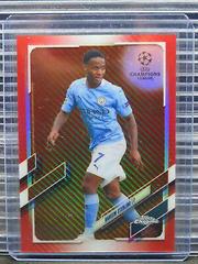 Raheem Sterling [Red Carbon Fiber] #76 Soccer Cards 2020 Topps Chrome UEFA Champions League Prices