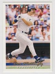 Don Mattingly #134 Baseball Cards 1993 Upper Deck Prices