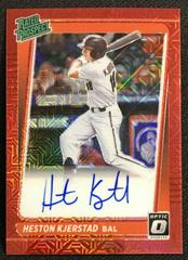 Heston Kjerstad [Red Mojo] Baseball Cards 2021 Panini Donruss Optic Rated Prospect Signatures Prices
