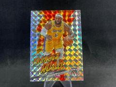 LeBron James [Reactive Yellow] #1 Basketball Cards 2022 Panini Mosaic Thunder Road Prices