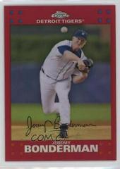 Jeremy Bonderman [Red Refractor] #73 Baseball Cards 2007 Topps Chrome Prices