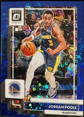 Jordan Poole [Fast Break Blue] #100 Basketball Cards 2022 Panini Donruss Optic Prices