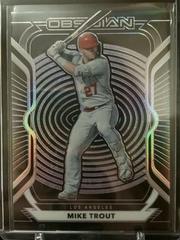 Mike Trout [Electric Etch Purple] #50 Baseball Cards 2021 Panini Chronicles Obsidian Prices