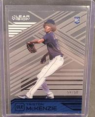 Triston McKenzie [Blue] #16 Baseball Cards 2021 Panini Chronicles Clear Vision Prices