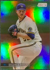 Brandon Woodruff [Rainbow Foil] #88 Baseball Cards 2021 Stadium Club Prices