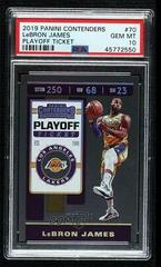 LeBron James [Playoff Ticket] #70 Basketball Cards 2019 Panini Contenders Prices