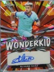 Alvaro Sanz [Orange Crystal] Soccer Cards 2022 Leaf Metal Wonderkid Autographs Prices