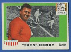 Fats Henry Football Cards 1955 Topps All American Prices