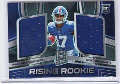 Wan'Dale Robinson Football Cards 2022 Panini Spectra Rising Rookie Materials Prices
