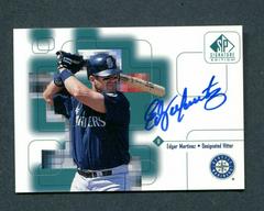 Edgar Martinez #EM Baseball Cards 1999 SP Signature Autographs Prices