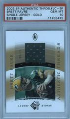 Brett Favre [Single Jersey Gold] #JC-BF Football Cards 2003 SP Authentic Threads Prices