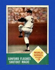 World Series Game 2 Baseball Cards 1963 Topps Prices
