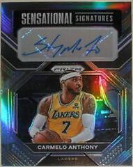 Carmelo Anthony [Silver] #SS-CA Basketball Cards 2022 Panini Prizm Sensational Signatures Prices