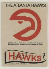 Atlanta Hawks Basketball Cards 1973 Topps Team Stickers Prices