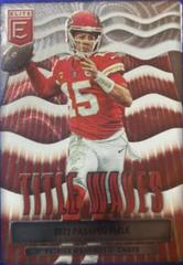 Patrick Mahomes II [Blue] #TW-3 Football Cards 2023 Panini Donruss Elite Title Waves Prices