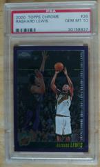 Rashard Lewis #26 Basketball Cards 2000 Topps Chrome Prices