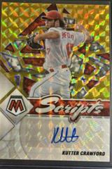 Kutter Crawford [Gold] #SC-KC Baseball Cards 2022 Panini Mosaic Scripts Autographs Prices