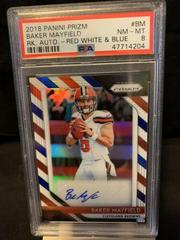 Baker Mayfield [Red White Blue] #1 Football Cards 2018 Panini Prizm Rookie Autographs Prices