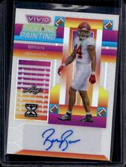 Brian Branch [Prismatic White] #SP-BB1 Football Cards 2023 Leaf Vivid Autographs Sideline Painting Prices