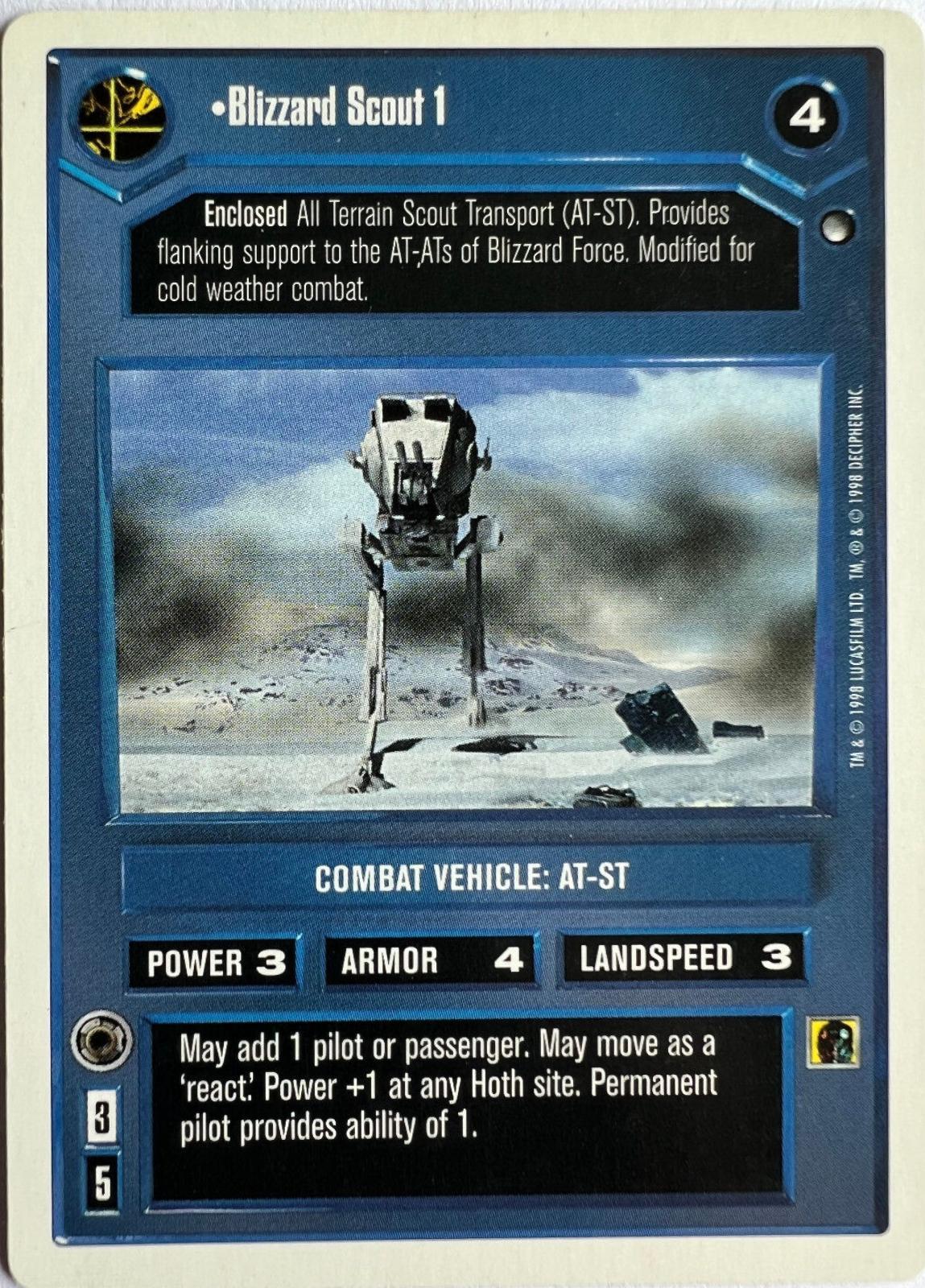 Blizzard Scout 1 [Revised] Star Wars CCG Hoth