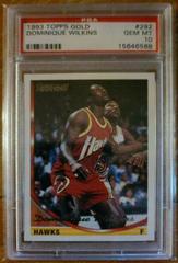 Dominique Wilkins Basketball Cards 1993 Topps Gold Prices