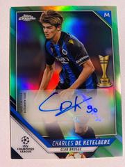 Charles De Ketelaere [Aqua Refractor] Soccer Cards 2021 Topps Chrome UEFA Champions League Autographs Prices