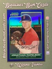 Jonathan Papelbon [Blue Refractor] #206 Baseball Cards 2006 Bowman Chrome Prices