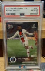 Kylian Mbappe Soccer Cards 2020 Topps Now UEFA Champions League Prices