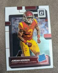 Jordan Addison #18 Football Cards 2023 Panini Chronicles Draft Picks Donruss Optic Rated Rookie Prices