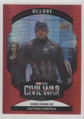 Chris Evans as Captain America [Red] #50 Marvel 2022 Allure Prices
