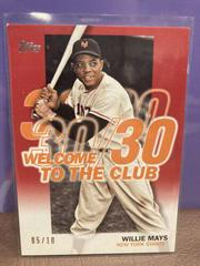 Willie Mays [Red] #WC-23 Baseball Cards 2023 Topps Welcome to the Club Prices